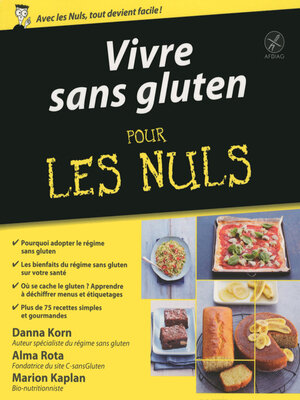 cover image of Vivre sans gluten pour les Nuls